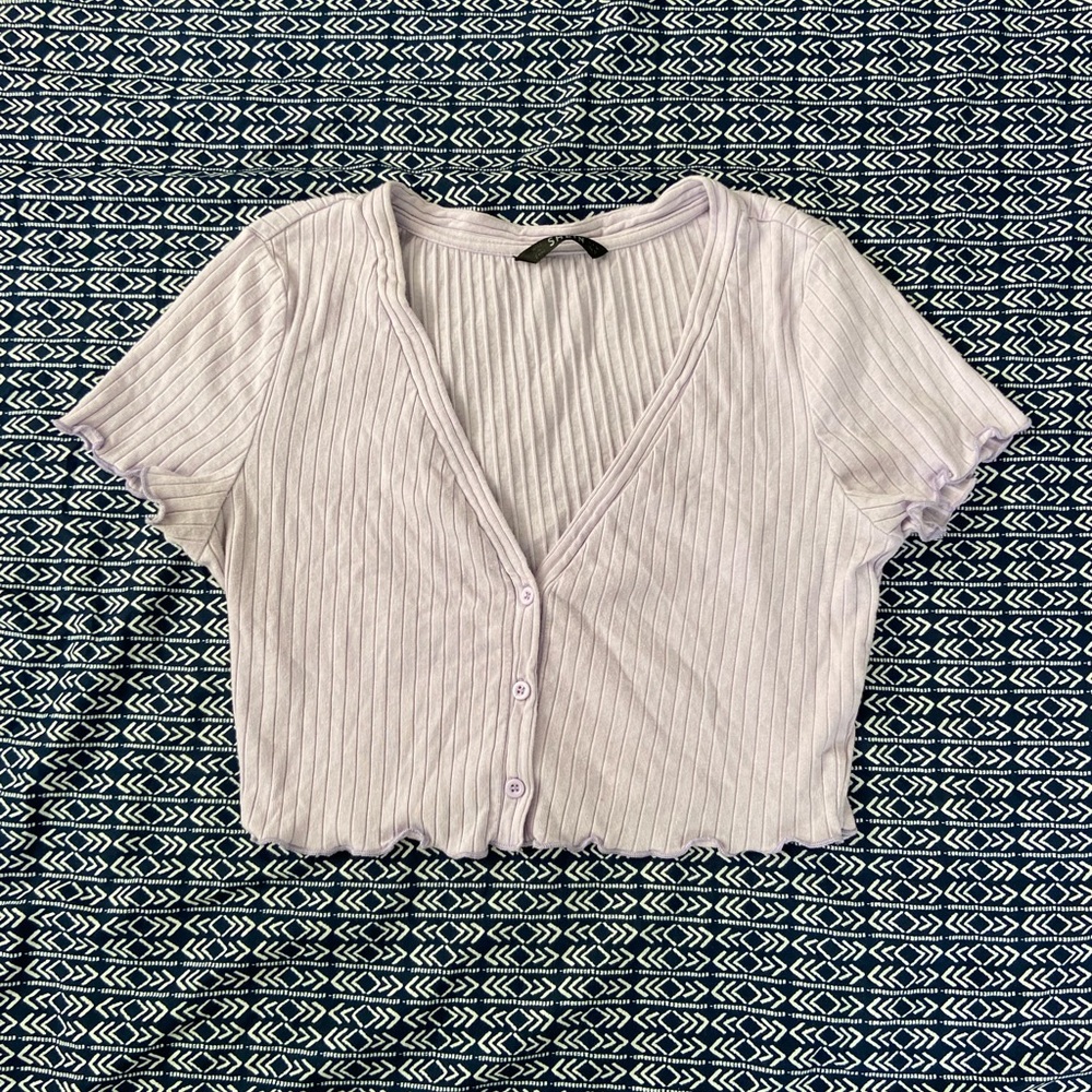 lavender crop top